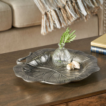 Platter Clear Antique Nickel Aluminium