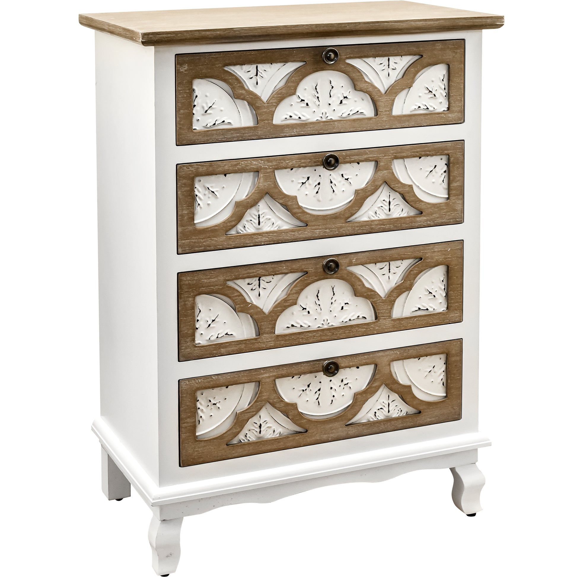 Vintage Accent Drawer With Carved Detailing And Natural Wood Finish Elegance And Functionality Combined Accent Chests 3 4 Drawers White Washed Primary Living Space Drawers Included Wood