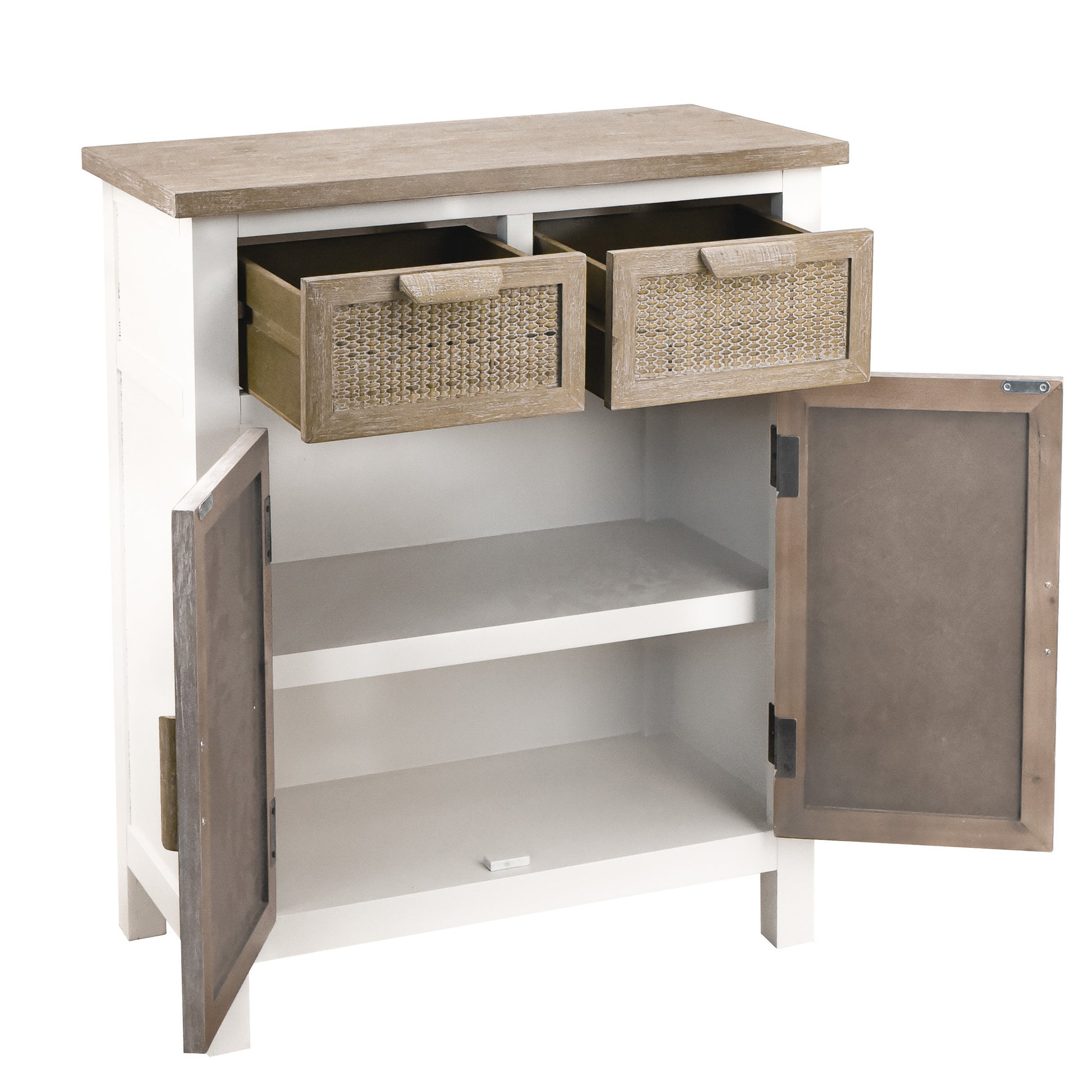 Accent Cabinet 1 2 Drawers Antique White Drawers Included Antique Mdf