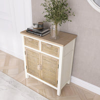 Accent Cabinet 1 2 Drawers Antique White Drawers Included Antique Mdf