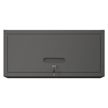 Heavy Duty Metal Wall Mounted Tool Storage Cabinet Steel Metal Garage Storage Cabinet For Garage Workshop Assembly Required Black Modern Metal