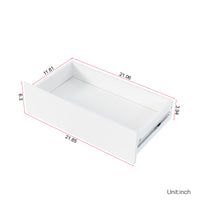 63" W Large Kitchen Hutch Cabinet, Freestanding Pantry Cabinets Storage Kitchen Cupboard With 4 Doors, 4 Drawers & Microwave Shelf, White White Mdf