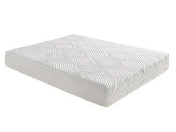 10 Inch California King Size Bed Mattress Gel Infused Memory Foam Mattress, Firm, White, Mattress In A Box White Bedroom Foam California King