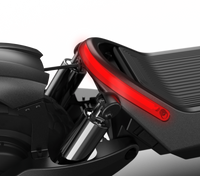 Super Electric Scooter W 31 Mi Max Range & 37 Mph Max Speed Black Black Aluminum