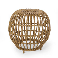 Ottawa Side Table Light Brown Wicker