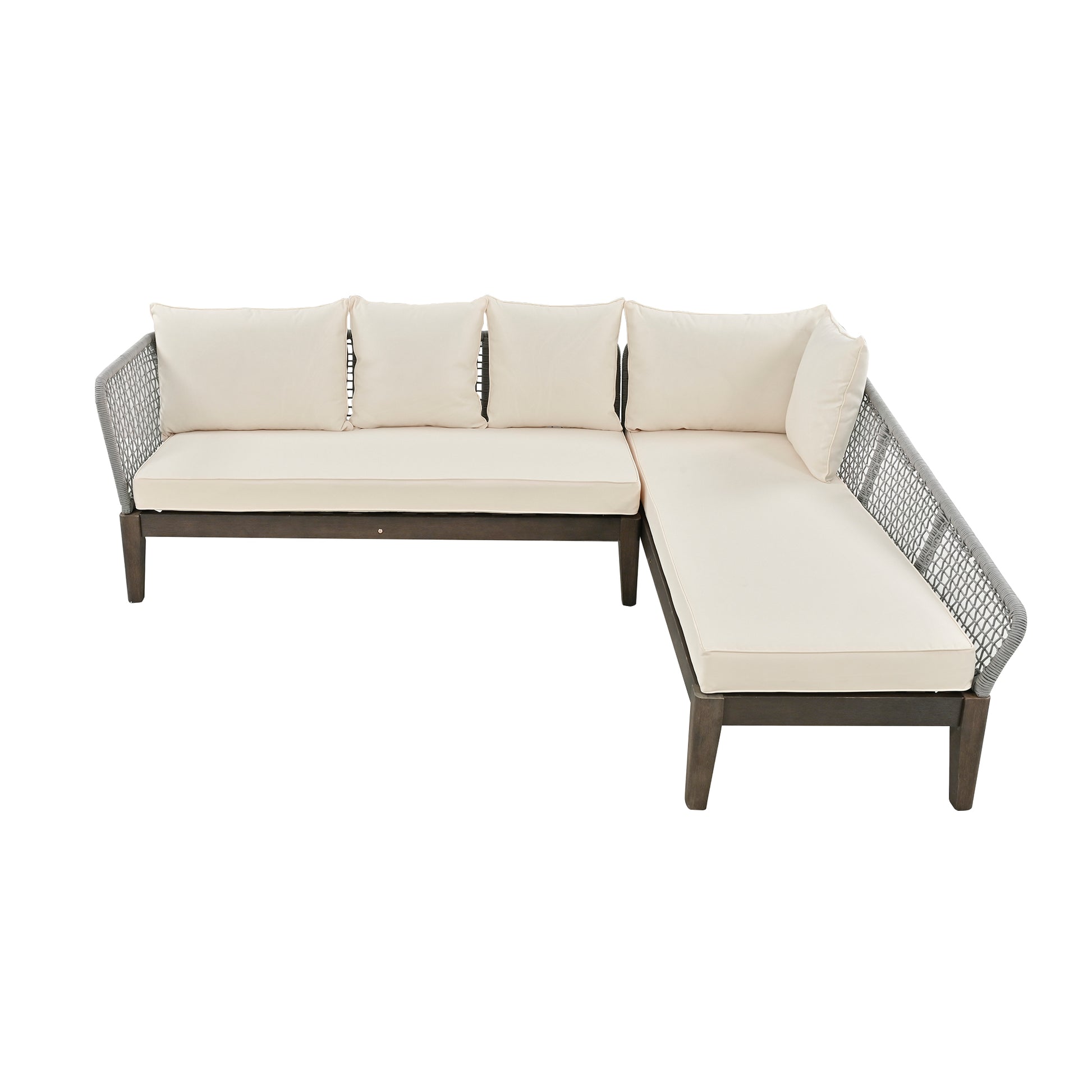 Wf318741Aae Gray Beige Metal & Wood