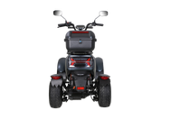 Electric Mobility Recreational Travel Scooter For Adults,Mobility Scooters For Seniors, 4 Wheel Powered Mobility Scooters Matte Black Abs Pc