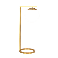 Velvet Globe Table Lamp White Opal Glass With Dimmer Switch Inline Gold,White Table&Floor Lamps Brass,Glass