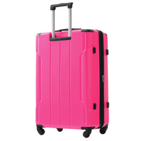 Hardshell Luggage Sets 3 Pcs Spinner Suitcase With Tsa Lock Lightweight 20''24''28'' Rose Red Abs