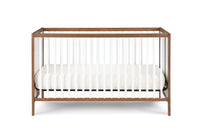 Pixie Finn 3 In 1 Crib In Walnut White Walnut Wood