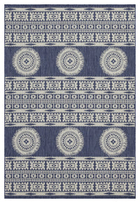 Sunshine Gc Har2022 Blue 2 Ft. 7 In. X 7 Ft. 3 In. Indoor Outdoor Area Rug Blue Polyester Polypropylene