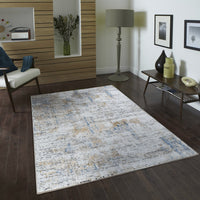 Textures Gc Art2005 Multi 5 Ft. 3 In. X 7 Ft. Area Rug White Polyester