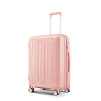 Luggage 4 Piece Sets 14 20 24 28 , Hard Shell Lightweight Tsa Lock Carry On Expandable Suitcase With Spinner Wheels Travel Set For Men Women Pink Polypropylene