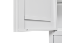 White Metal Kitchen Storage Cabinet, Kitchen Pantry Storage Cabinet With Doors And Shelves, Storage Cabinet With Adjustable Leveling Foot For Kitchen, Living Room And Dining Room W 3 4 Shelves White Metal