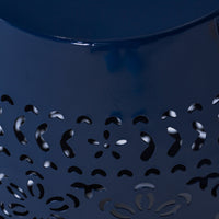 Ruby 12" Side Table Navy Dark Blue Iron