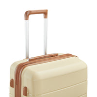 Luggage Sets 4 Piece 14 20 24 28 Pp Lightweight & Durable Expandable Suitcase Apricot Cream Polypropylene