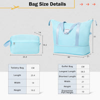 2 Piece Luggage Set With Bags Expanable Spinner Wheels Abs Lightweight Suitcase With Tsa Lock 20Inch 24Inch Light Blue Abs