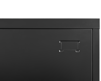 6 Door Employee Storage Locker, Metal Lockers For Office, Gym, School, And Homewith Card Slot Black Freestanding 5 Or More Spaces Powder Coated Black Gym Door Locks Modern Metal Metal