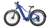 26" Step Over Electric Mountain Bike Blue Blue Aluminum