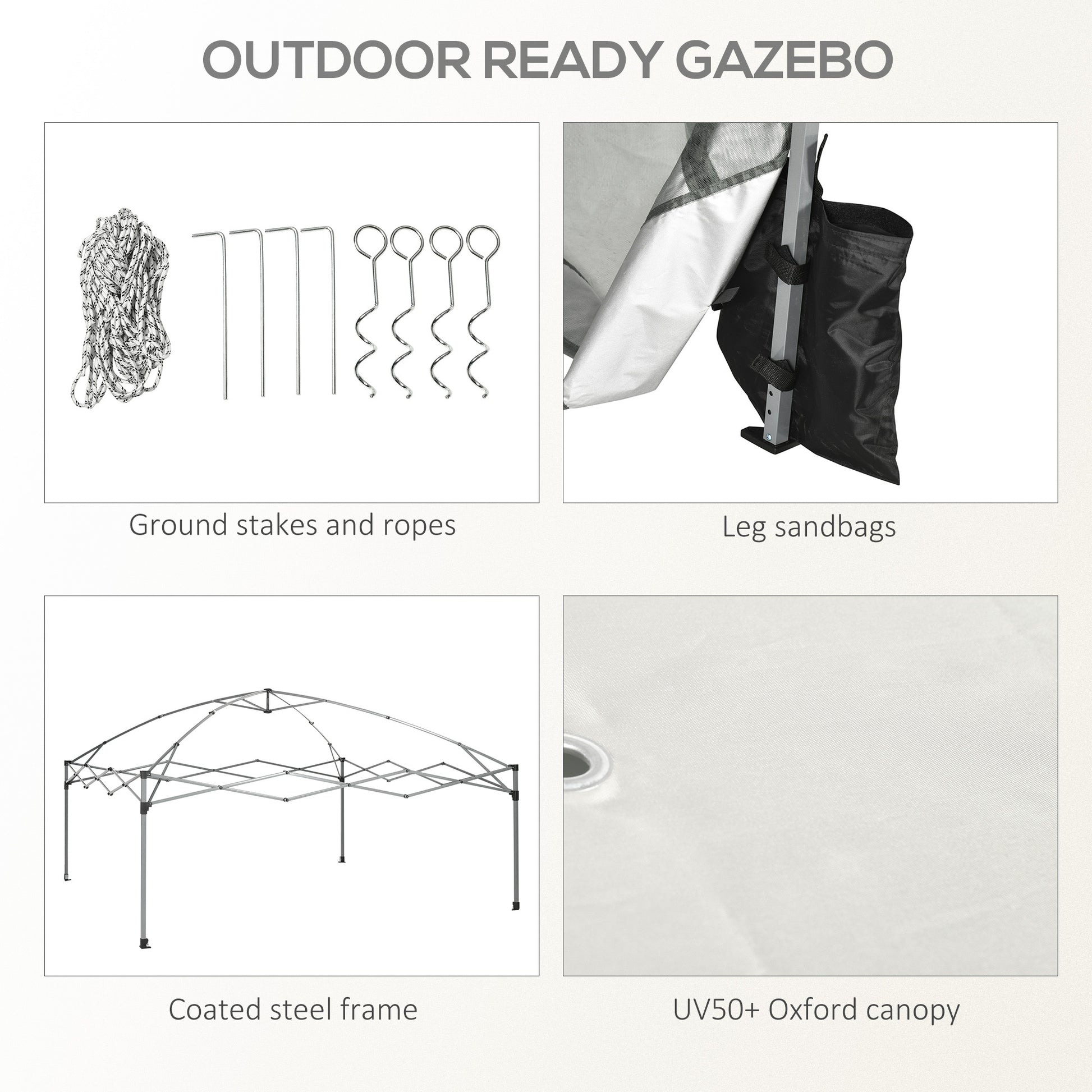 Outsunny 10' X 10' Pop Up Canopy Tent With Netting, Instant Sun Shelter, Tents For Parties, Height Adjustable, With Wheeled Carry Bag And 4 Sand Bags For Outdoor, Garden, Patio, Gray Gray Steel