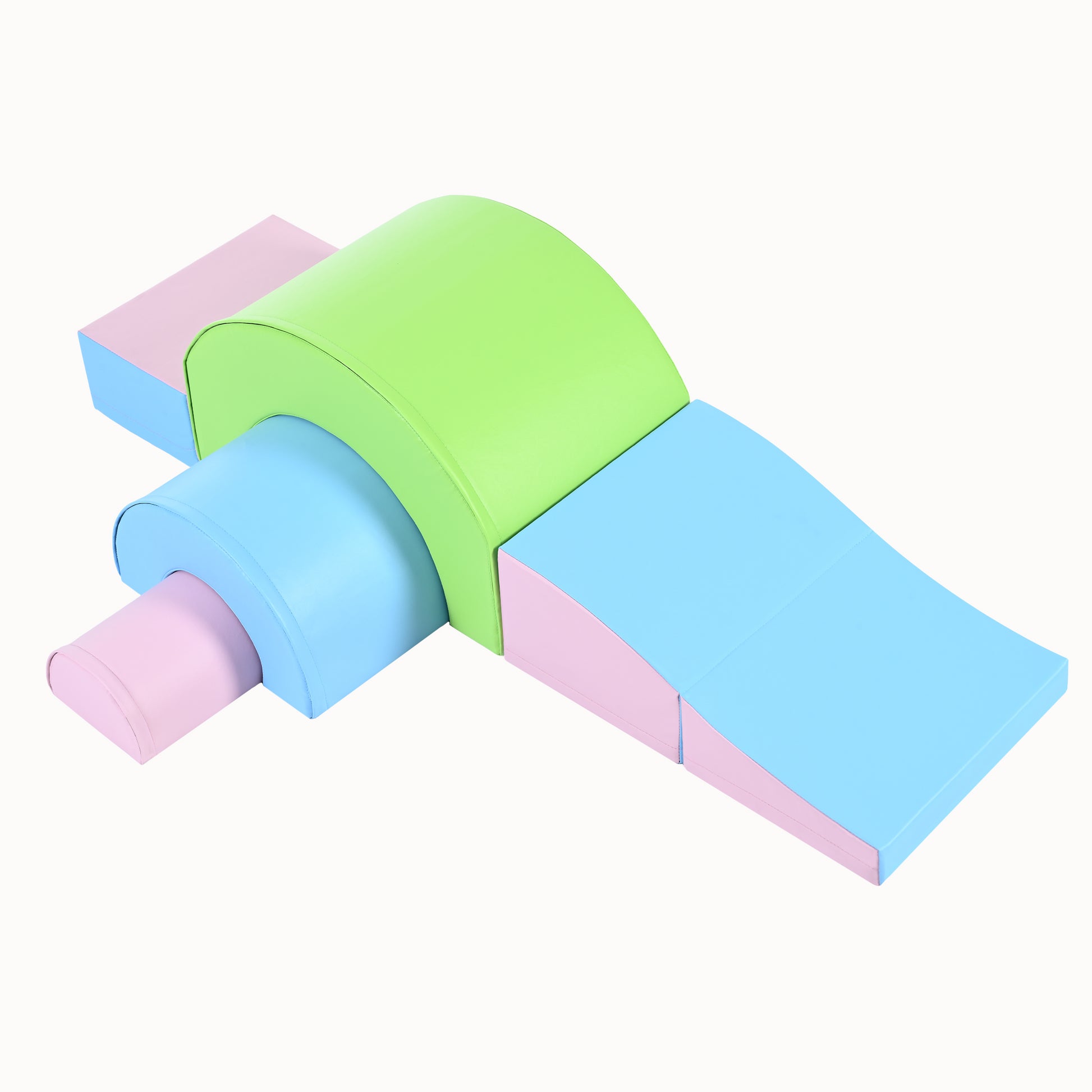 5 Piece Kids Climbing Toys For Toddlers, Foam Climbing Blocks For Babies, Kids Crawling And Climbing Indoor Active Play Structure Colorful Under 50 Lbs Cute Foam 1 To 2 Years Pu Indoor
