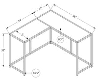 Accent Table, Console, Entryway, Narrow, Corner, Living Room, Bedroom, Black Laminate, Black Metal, Contemporary, Modern Black Particle Board