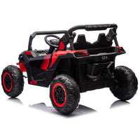 24V Two Seater Kids Ride On Utv W Parents Remote Control,Four Wheel Suspension,Slow Start,Large Wheel Design,Anti Collision Bar,Storage Space,Music,Usb,Bluetooth,Volume Control,Led Lights For Kids 3