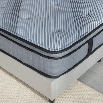 Twin Mattress,12 Inch Memory Foam Mattress Twin Size,Twin Size Mattresses Made Of Foam And Individual Pocketed Springs,Strong Edge Support,Decompression,Cool And Black Blue Bedroom Memory Foam Foam Spring Twin