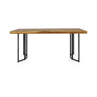 Noah Dining Table Teak Black Acacia Wood