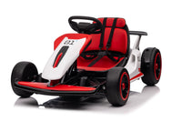 Electric Go Karts, Battery Powered Ride Karts Suitable For Children Aged 6 15, Outdoor Drift Red Abs