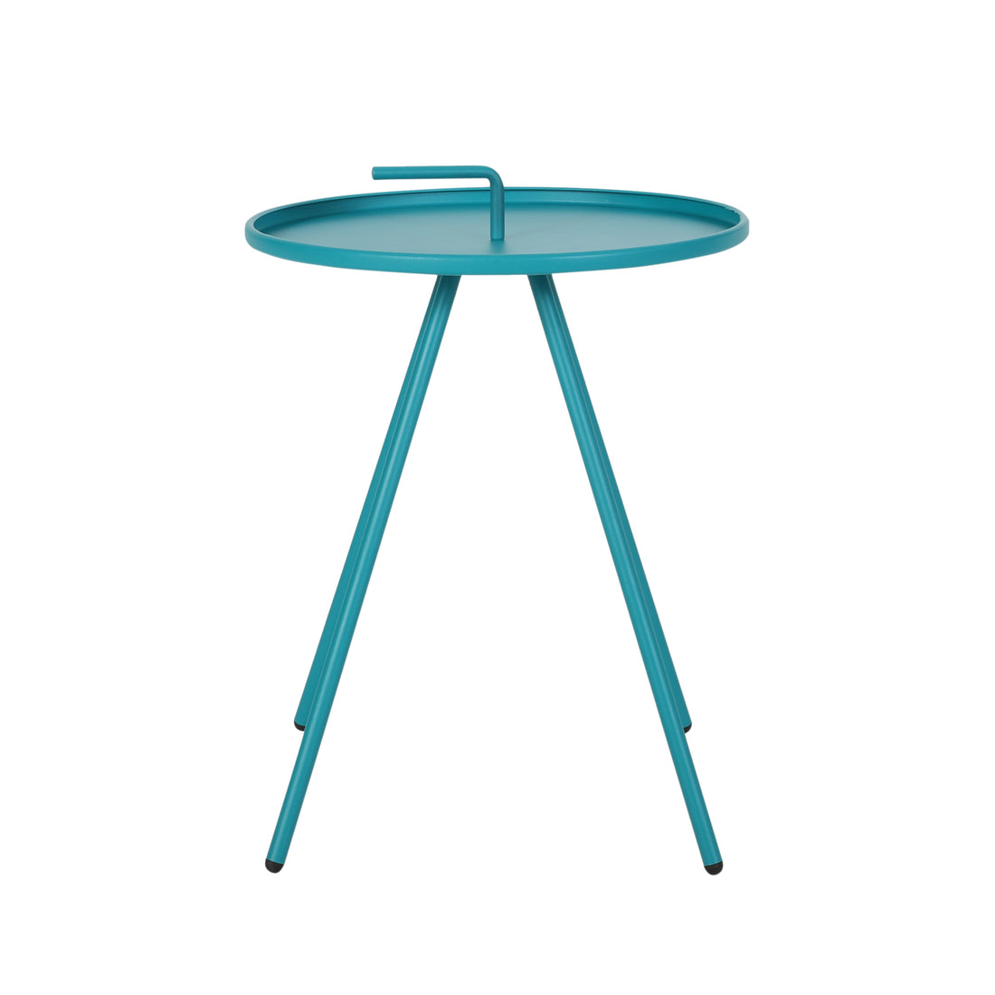 Vida 16.5 Side Table Teal Iron