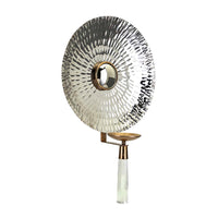 17X8.5X27" Maria Wall Sconce Gold Steel