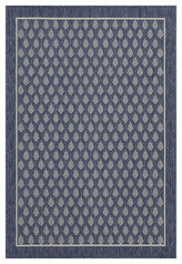 Sunshine Gc Har2007 Blue 2 Ft. 7 In. X 7 Ft. 3 In. Indoor Outdoor Area Rug Blue Polyester Polypropylene