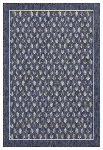 Sunshine Gc Har2007 Blue 5 Ft. 3 In. X 7 Ft. 3 In. Indoor Outdoor Area Rug Blue Polyester Polypropylene