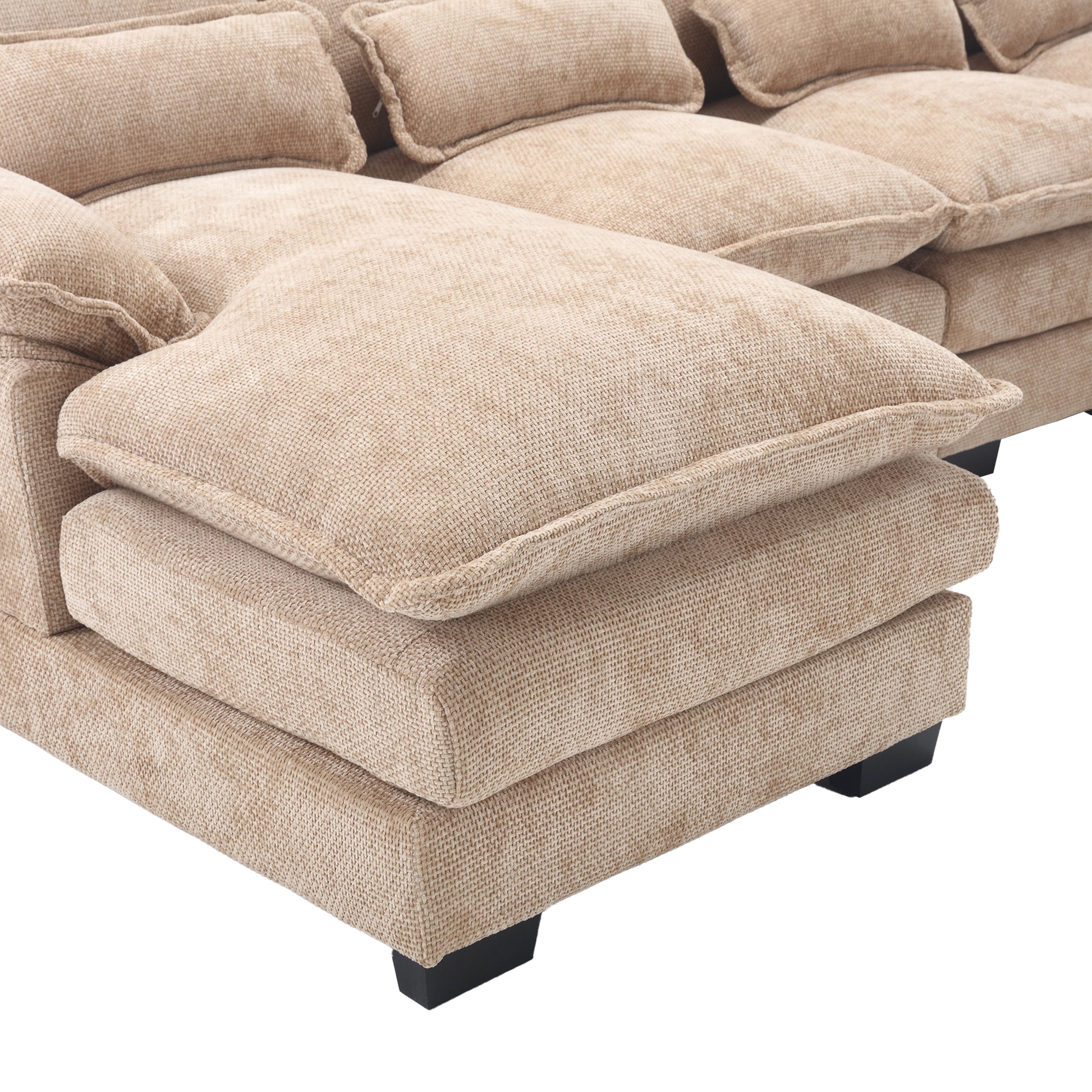 The Sofa Is Filled With High Quality Sponges With High Density And Good Elasticity. When You Sit On It, The Sponge Will Bounce Back Quickly, Giving The Body Just The Right Amount Of Support And