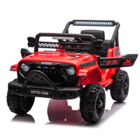 12V Kids Ride On Electric Truck Car W Parents Control,2Wd,Four Wheel Suspension,Early Education Function,Adjustable Volume,Usb,Mp3,Bluetooth,Microphone Jack,Power Display,Led Lights For Kids Aged 3. Red Polypropylene