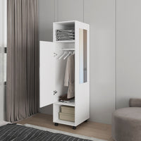 Wardrobe Boston, Bedroom, White White Engineered Wood