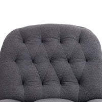 360 Swivel Recliner Adjustable Chair Chenille Glider Swivel Reclining Sofa Chair With Black Metal Round Base Gray Gray Foam Upholstered