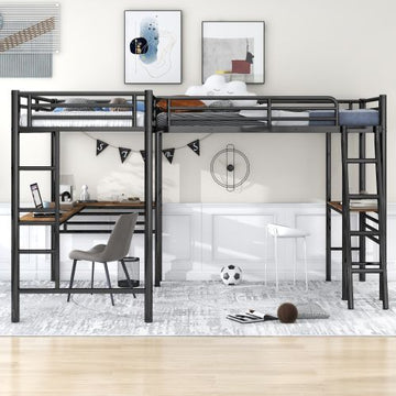 Twin Bed Twin Black Steel