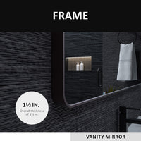 30 In. W X 36 In. H Rectangular Framed Wall Bathroom Vanity Mirror In Oil Rubbed Bronze Oil Rubbed Bronze Aluminium