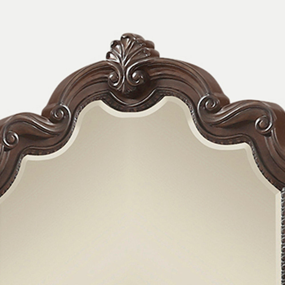 Mohogany Ornate Mirror Mahogany Solid Wood Mdf Glass