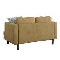 Jurie Yellow Loveseat Yellow Foam Engineered Wood