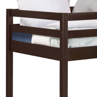 Espresso Twin Loft Bed With Ladder Espresso Espresso Bedroom Wood