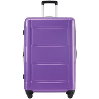 2 Piece Luggage Set With Bags Expanable Spinner Wheels Abs Lightweight Suitcase With Tsa Lock 20Inch 28Inch Purple Abs