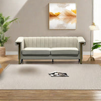 Fx P81 Cw Sofa Cream White Velvet 2 Seat