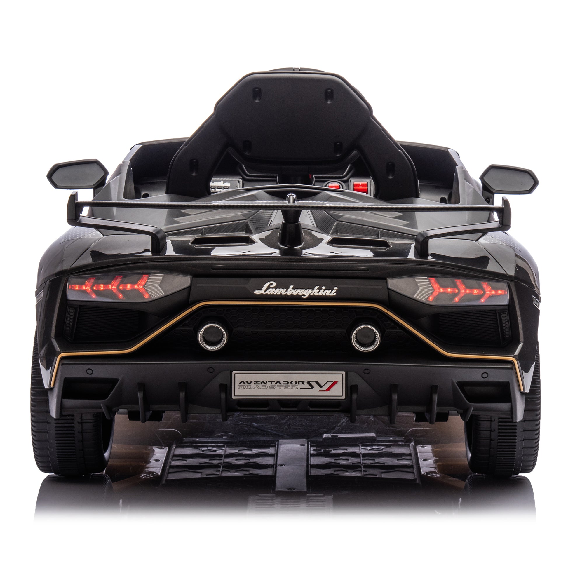 12V Kids Ride On Car W Parents Remote Control,Licensed Lamborghini Aventador Xago,Hydraulic Pressure Door,Slow Start,Early Education,Bluetooth,Adjustable Volume,Mp3,Usb,Led Lights For Kids Aged 3 8. Black 50 99 Lbs Polypropylene