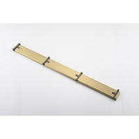 36 Inches Linear Shower Drain, Included Hair Strainer And Leveling Feet Brushed Gold Stainless Steel