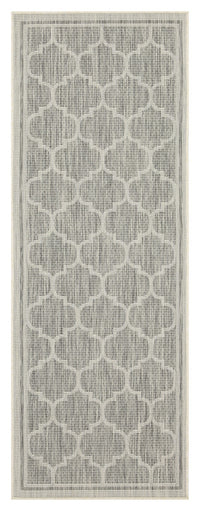 Sunshine Gc Har2006 Silver 2 Ft. 7 In. X 7 Ft. 3 In. Indoor Outdoor Area Rug Silver Polyester Polypropylene