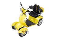 Fastest Mobility Scooter With Four Wheels For Adults & Seniors Yellow Abs Pc