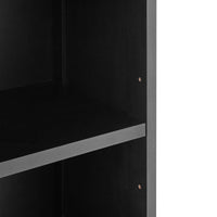 Tall Bathroom Cabinet, Freestanding Storage Cabinet With Drawer, Mdf Board, Adjustable Shelf, Black Black Mdf